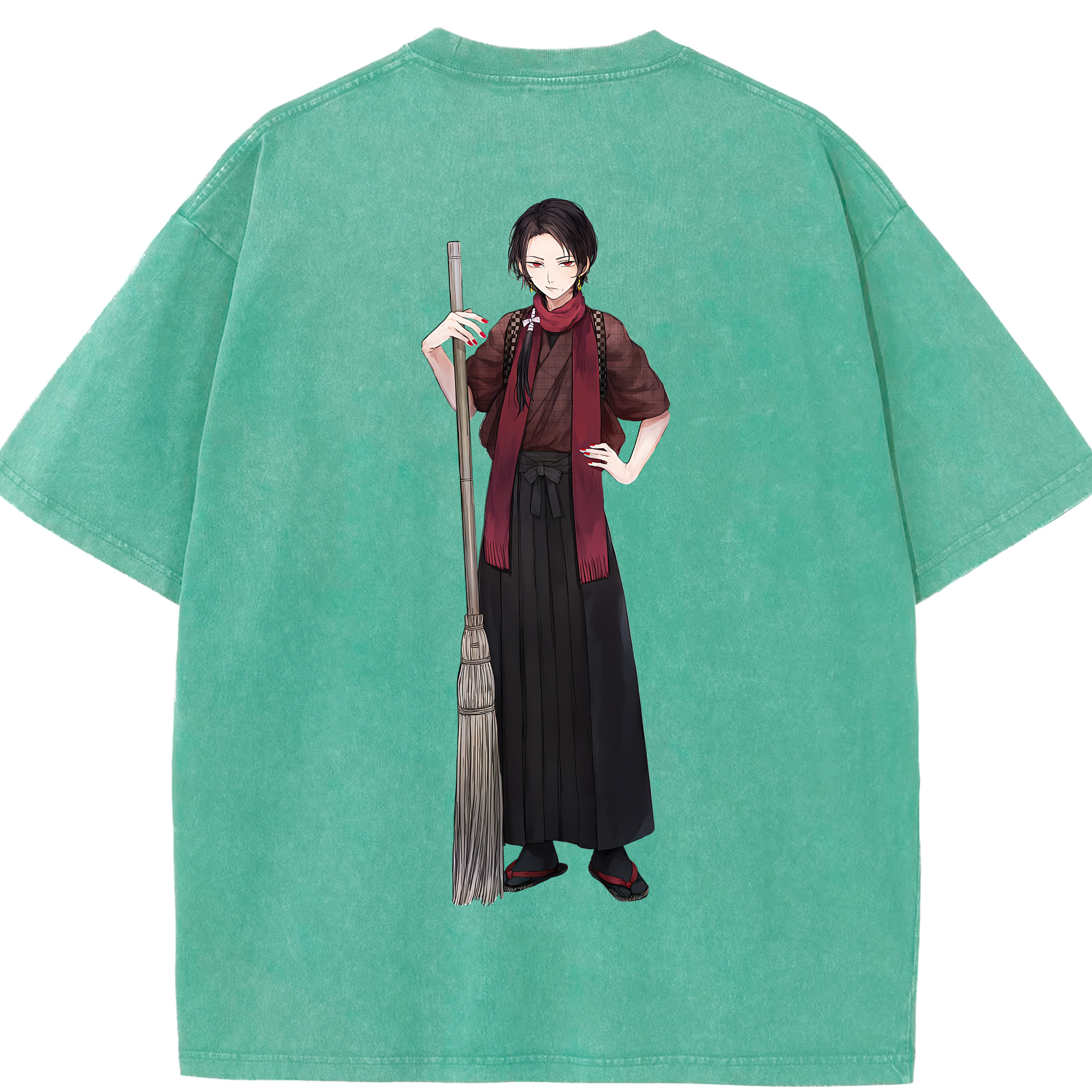 （画像用） 刀剣乱舞 Touken Ranbu 綿100% ヴィンテージ風 半袖Tシャツ（背面プリント）